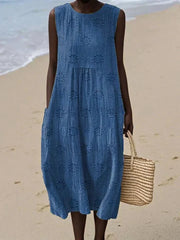 ELARA™ | SLEEveless MIDI DRESS