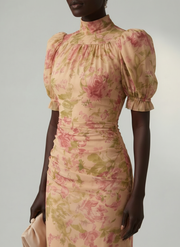 Vianne | Gentle High Neck Maxi Dress