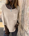 CEMAGI - Casual Cotton and Linen T-shirt