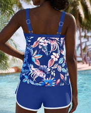 Imke™ | U-Neck Sleeveless Printed Tankini