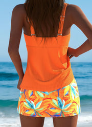 Abigail™ | Stylish Tankini with Tropical Skirt