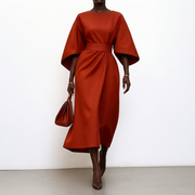 Eldra™ | Maxi Dress with Batwing Sleeves