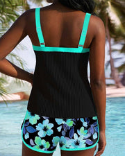 Mareny | Tankini Set with Floral Design