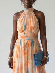 Elin | Soft Halter Midi Dress