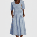 Joviee™ Striped Midi Dress