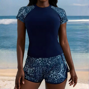 Viviann | Short Sleeve Two-Piece Swimsuit Set