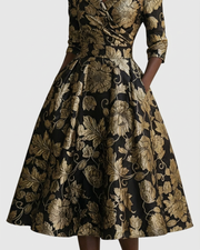 Rylie™ | Floral Embroidered Midi Dress