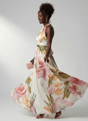 Amiel | Light Floral Maxi Dress