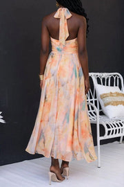Halter™ - Maxi Dress with Print