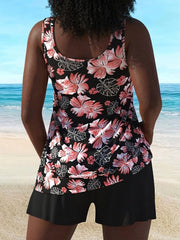 Clarae | Tankini Set with Floral Print