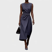 Aubriella™ | Elegant Round Neck Dress