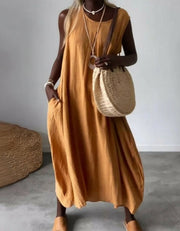 BLOME - Sleeveless boho midi dress
