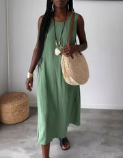 BLOME - Sleeveless boho midi dress