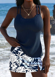 Daniëllah | Tankini Set with Tropical Plant Print