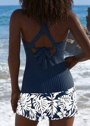 Daniëllah | Tankini Set with Tropical Plant Print