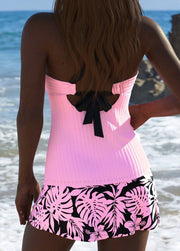 Daniëllah | Tankini Set with Tropical Plant Print