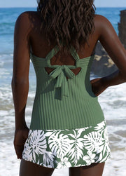 Daniëllah | Tankini Set with Tropical Plant Print