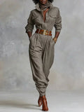Megan | Linen and Cotton Jumpsuit