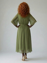 Elric | Light Drape Midi Dress