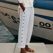 Caitlyn | Stylish Striped Button Pants