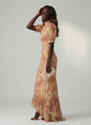Vianne | Gentle High Neck Maxi Dress