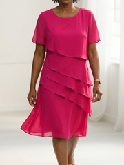 Linda | Elegant Comfort Ruffle Dress