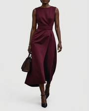 Aubriella™ | Elegant Round Neck Dress