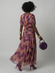 Calen | Off Shoulder Flow Midi Dress