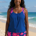 Ellyn | Floral Tank Top Swimsuit Set