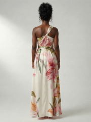 Amiel | Light Floral Maxi Dress