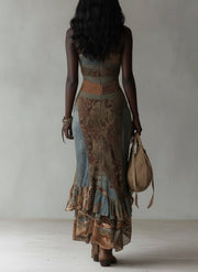 Truus | Vintage Floral Maxi Dress
