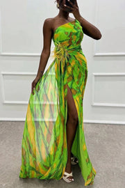 Lorna | Vibrant Draped Dress