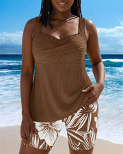Diana™ | Swim Shorts Two Piece Body Covering Printed Boxer
