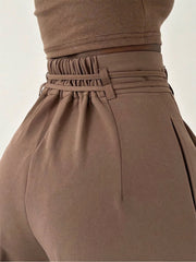 Joséphine - High-Waisted Trousers with Wide Legs