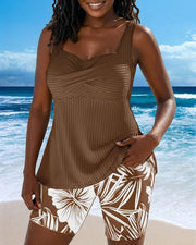 Diana™ | Swim Shorts Two Piece Body Covering Printed Boxer