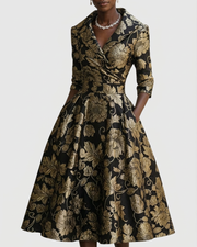 Rylie™ | Floral Embroidered Midi Dress
