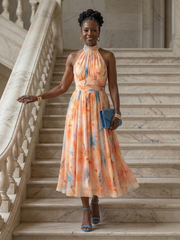 Elin | Soft Halter Midi Dress