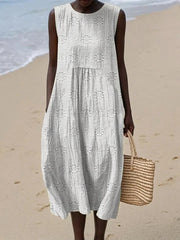 ELARA™ | SLEEveless MIDI DRESS