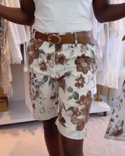 Causal Printed Bermuda Shorts