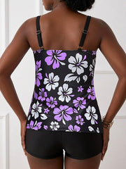 Elenae | Tankini Set with Floral Print