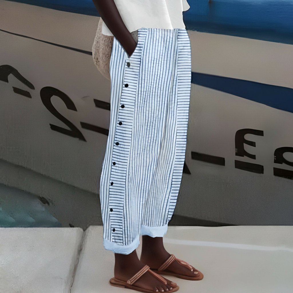 Dagne | Stylish Summer Striped Pants