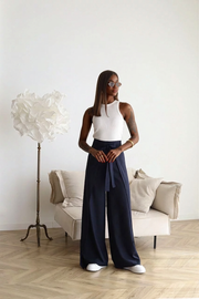 Maelis - Wide Linen Trousers