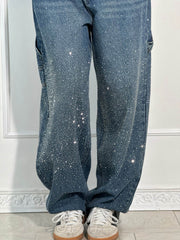 Viktoria - High-Waist Glitter Jeans