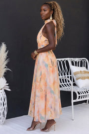 Halter™ - Maxi Dress with Print