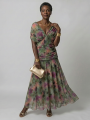 Calen | Off Shoulder Flow Midi Dress