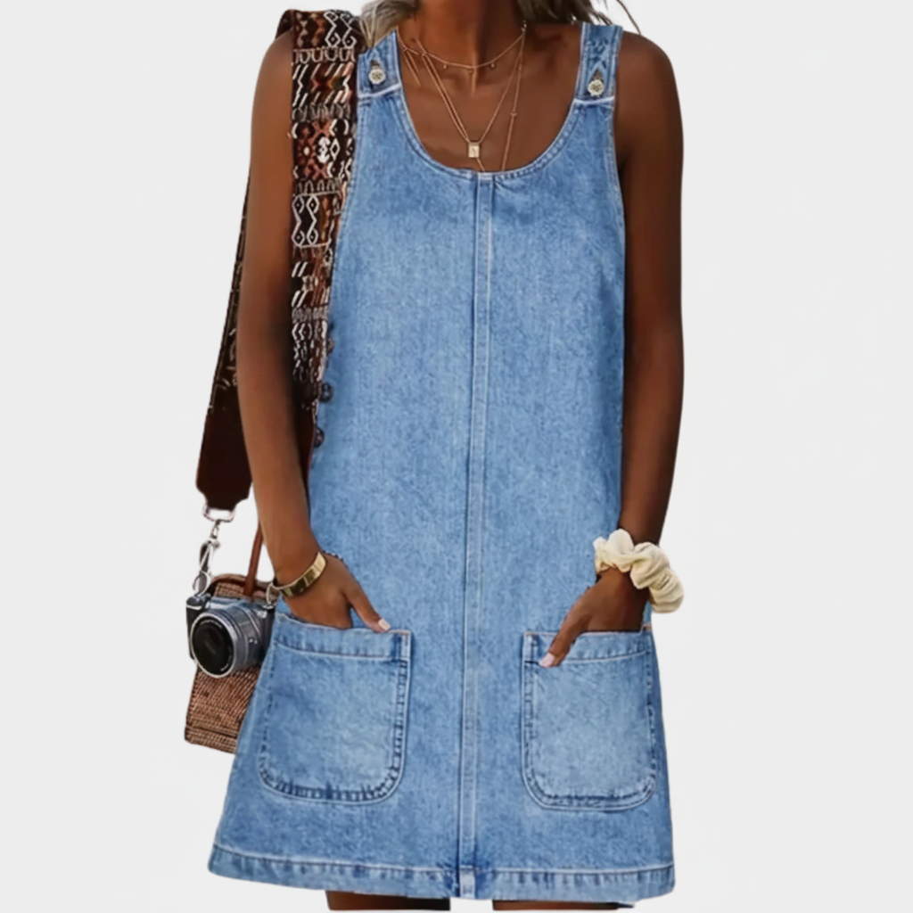 Saylor | Relaxed Denim-Look Dress