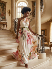 Amiel | Light Floral Maxi Dress