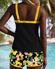 Mareny | Tankini Set with Floral Design