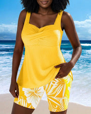 Diana™ | Swim Shorts Two Piece Body Covering Printed Boxer