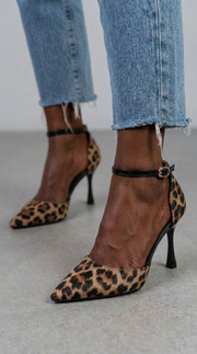 LEOPARD PRINT COURT SHOE